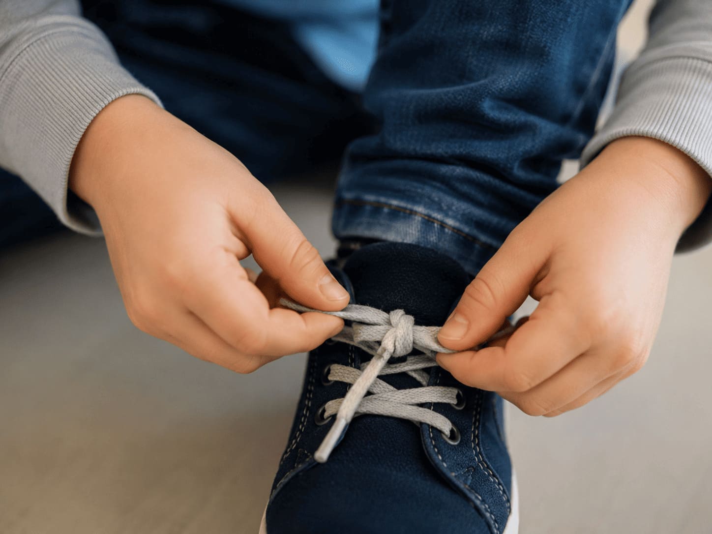 autonomie enfant habillage lacets